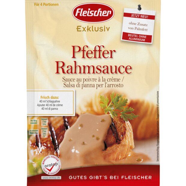 Pfeffer-Rahmsauce - Fleischer