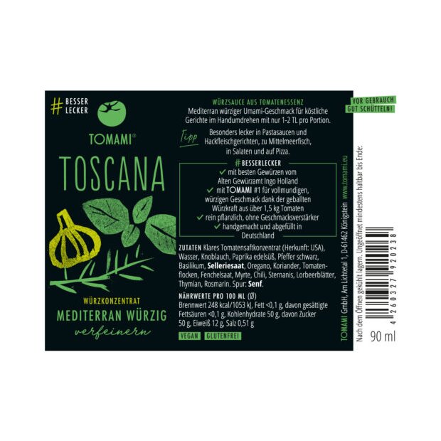 TOMAMI Toscana 90ml - Tomami