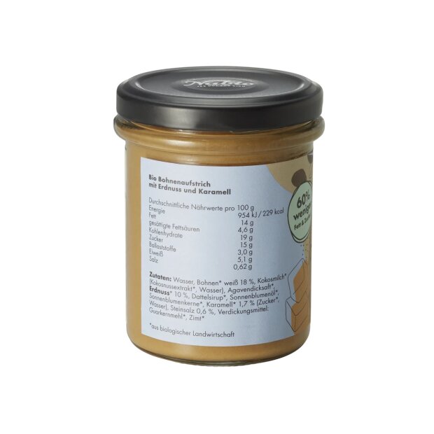 Salted Caramel Erdnuss Aufstrich BIO 175g - Nabio