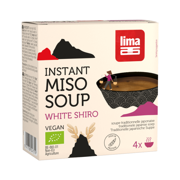 Instant White Shiro Miso Suppe 4x16,5g - Lima