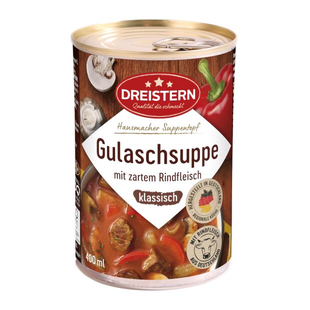 Gulaschsuppe mit zartem Rindfleisch 400g - DREISTERN