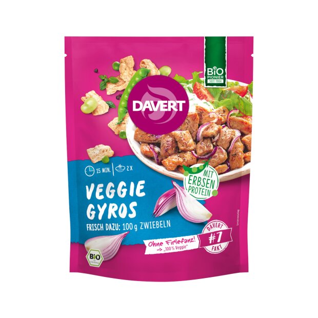 Veggie Gyros mit Erbsenprotein 68g - Davert